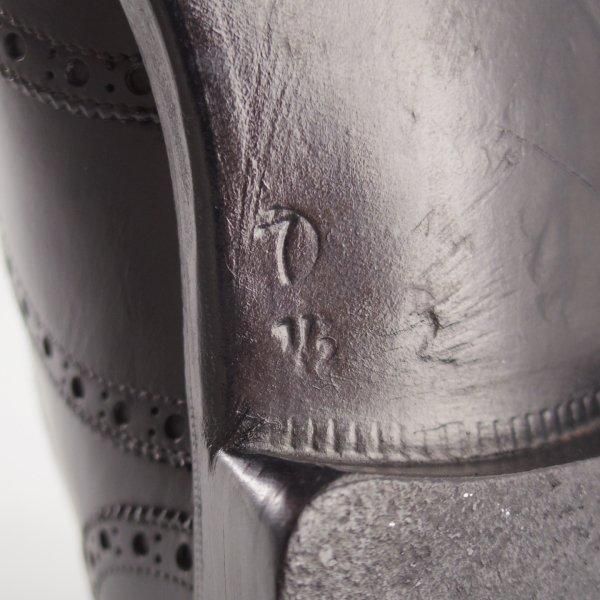 ★(伊)シルヴァノ・ラッタンジ SIZE 7.5【ハンドソーンウェルテッド製法★フルブローグ】カーフ/黒/メンズ/Silvano Lattanzi★l461