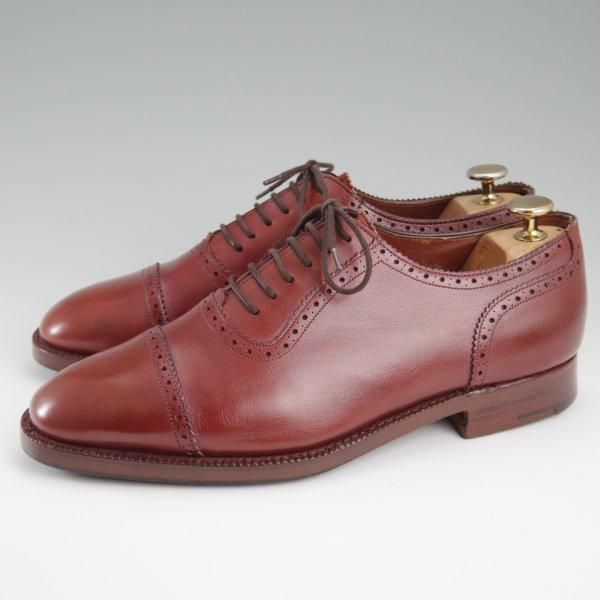 極上★チャーチ 65F/UK6.5【貴重★旧チャーチ最上級/Masterclass/マスタークラス】35ラスト/SHELLEY/クォーターブローグ/茶/Church's★l462