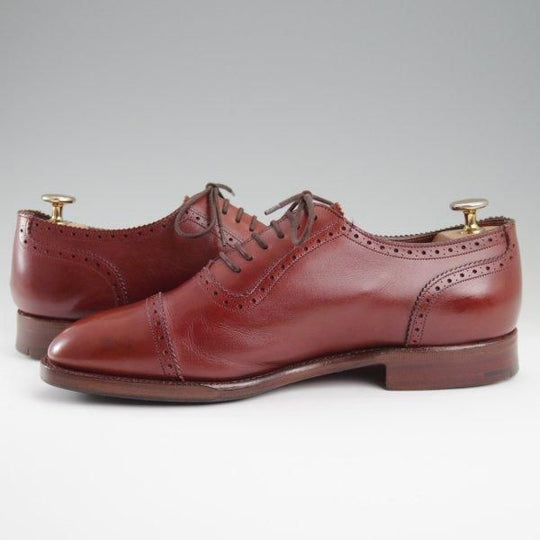 極上★チャーチ 65F/UK6.5【貴重★旧チャーチ最上級/Masterclass/マスタークラス】35ラスト/SHELLEY/クォーターブローグ/茶/Church's★l462