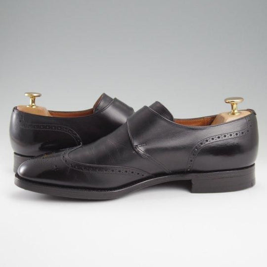 美品★チャーチ 75F/UK7.5【旧チャーチ★73ラスト/モンクストラップ/3都市ロゴ】CLARENDON/カーフ/黒/メンズ/Church's★l463