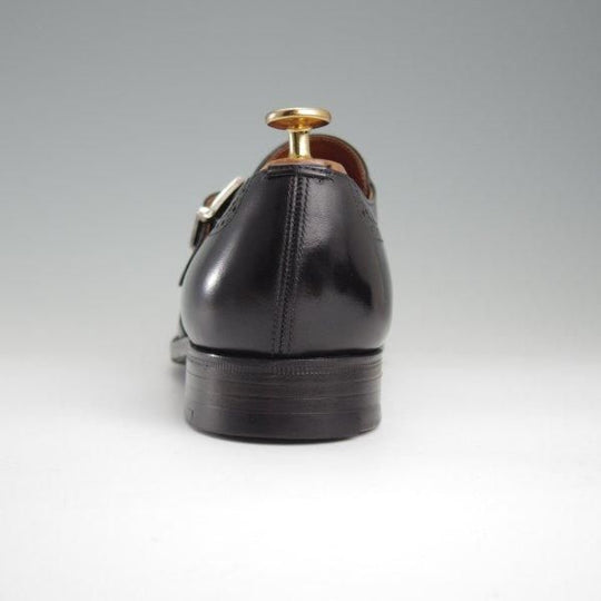 美品★チャーチ 75F/UK7.5【旧チャーチ★73ラスト/モンクストラップ/3都市ロゴ】CLARENDON/カーフ/黒/メンズ/Church's★l463