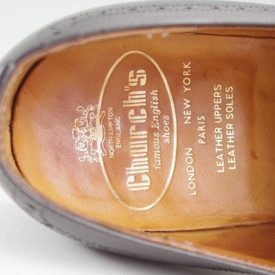 美品★チャーチ 75F/UK7.5【旧チャーチ★73ラスト/モンクストラップ/3都市ロゴ】CLARENDON/カーフ/黒/メンズ/Church's★l463