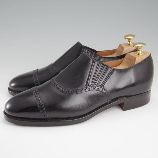 未使用★クロケット&ジョーンズ 7E【デッドストック品★(英)ポールセンスコーン別注/サイドエラスティック】黒/Crockett&Jones★l464