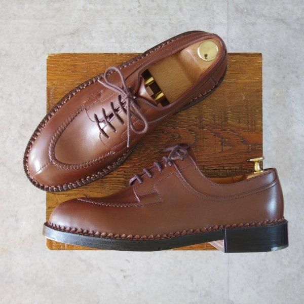 未使用★J.M.ウエストン 6.5C【現行定価￥451,000-★ハントダービー/677/ロシアンカーフ】32ラスト/茶/ドゴール/Weston/ウェストン★l468