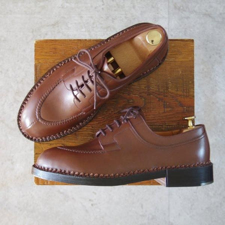 未使用★J.M.ウエストン 6.5C【現行定価￥451,000-★ハントダービー/677/ロシアンカーフ】32ラスト/茶/ドゴール/Weston/ウェストン★l468