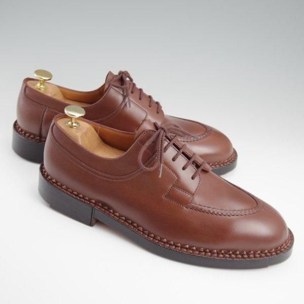 未使用★J.M.ウエストン 6.5C【現行定価￥451,000-★ハントダービー/677/ロシアンカーフ】32ラスト/茶/ドゴール/Weston/ウェストン★l468