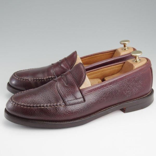 極上★オールデン 9.5D【貴重★型押しコードバン/SHIPS別注/コインローファー】ヴァンラスト/6755/赤茶/メンズ/シップス/ALDEN★l469