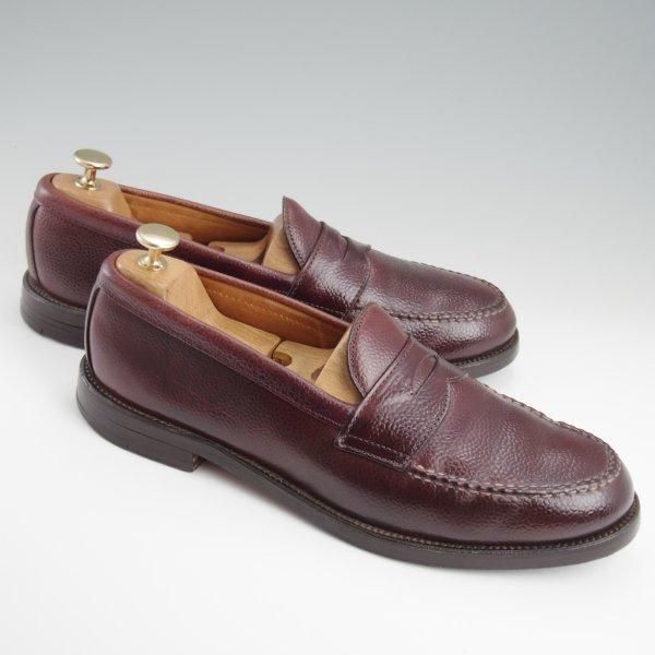 極上★オールデン 9.5D【貴重★型押しコードバン/SHIPS別注/コインローファー】ヴァンラスト/6755/赤茶/メンズ/シップス/ALDEN★l469