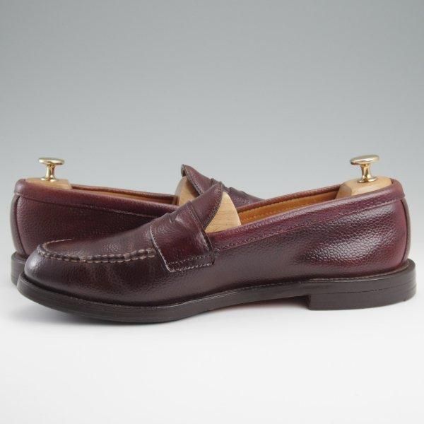 極上★オールデン 9.5D【貴重★型押しコードバン/SHIPS別注/コインローファー】ヴァンラスト/6755/赤茶/メンズ/シップス/ALDEN★l469