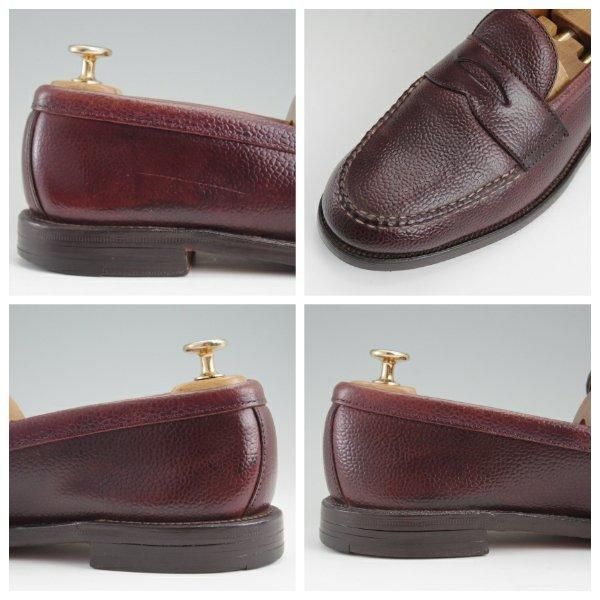 極上★オールデン 9.5D【貴重★型押しコードバン/SHIPS別注/コインローファー】ヴァンラスト/6755/赤茶/メンズ/シップス/ALDEN★l469