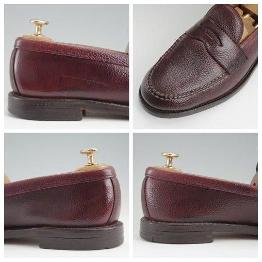 極上★オールデン 9.5D【貴重★型押しコードバン/SHIPS別注/コインローファー】ヴァンラスト/6755/赤茶/メンズ/シップス/ALDEN★l469