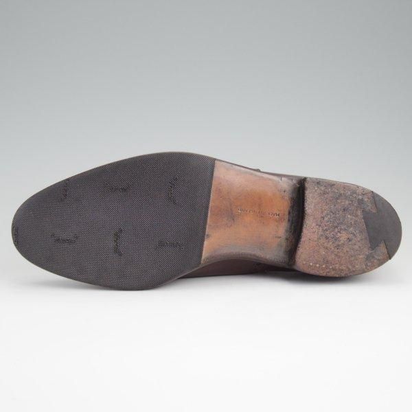 極上★クロケット&ジョーンズ 7.5E【貴重★(英)ポールセンスコーン別注/Poulsen Skone】サイドエラスティック/赤茶/Crockett&Jones★l474