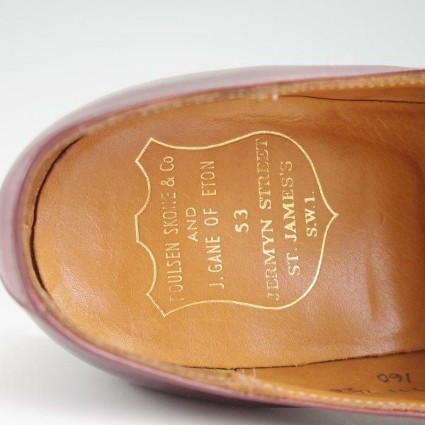 極上★クロケット&ジョーンズ 7.5E【貴重★(英)ポールセンスコーン別注/Poulsen Skone】サイドエラスティック/赤茶/Crockett&Jones★l474