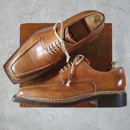 極上★(伊)ブランキーニ・カルツォレリア SIZE 8.5【高額★ノルベジェーゼ製法/純正シューツリー付】Uチップ/STEFANO BRANCHINI★l476