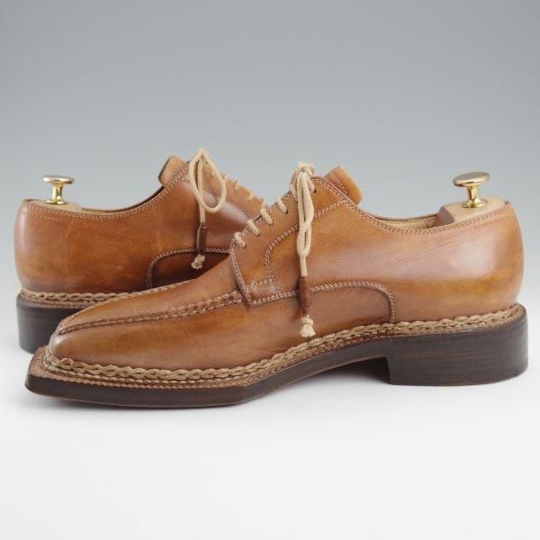極上★(伊)ブランキーニ・カルツォレリア SIZE 8.5【高額★ノルベジェーゼ製法/純正シューツリー付】Uチップ/STEFANO BRANCHINI★l476