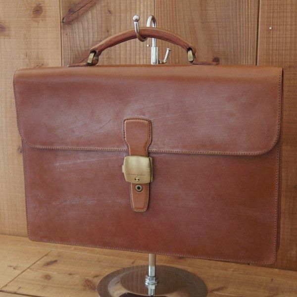 極美品★ダンヒル/dunhill【貴重★ブライドルレザー仕様/ブリーフケース】メンズ/ビジネス/バッグ/茶/革/鞄★N5906