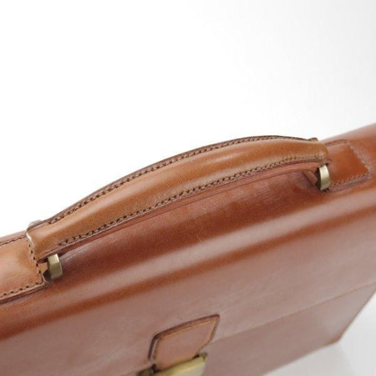 極美品★ダンヒル/dunhill【貴重★ブライドルレザー仕様/ブリーフケース】メンズ/ビジネス/バッグ/茶/革/鞄★N5906