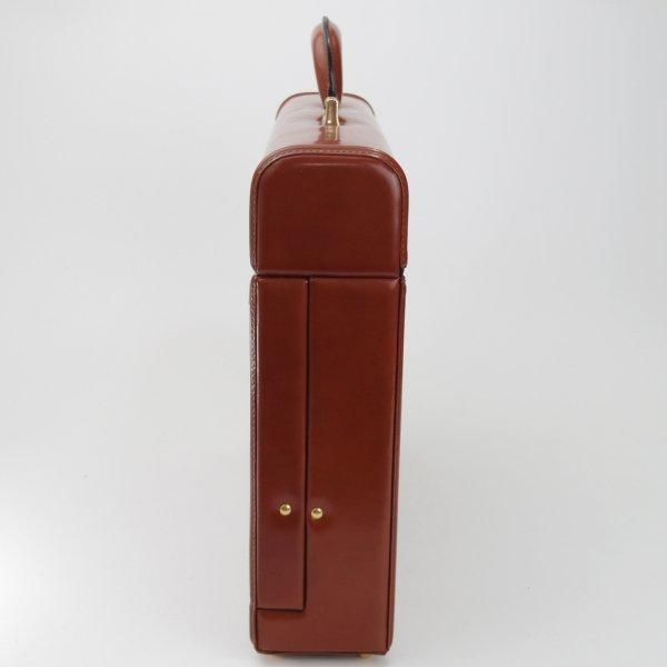 美品★(伊)ペローニ/Peroni【★レザー/アタッシュケース】メンズ/ビジネス/バッグ/革/茶/ブリーフケース/鞄★N5909