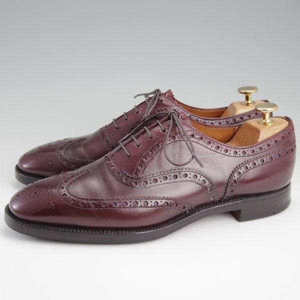 極上★チャーチ UK7.5程度/80D【旧チャーチ★73ラスト/フルブローグ】3都市ロゴ/カーフ/赤茶/メンズ/Church's★l479