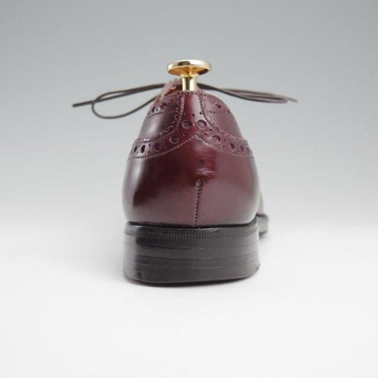 極上★チャーチ UK7.5程度/80D【旧チャーチ★73ラスト/フルブローグ】3都市ロゴ/カーフ/赤茶/メンズ/Church's★l479