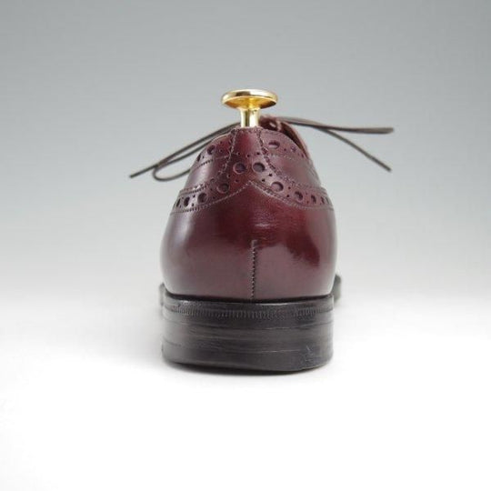 極上★チャーチ UK7.5程度/80D【旧チャーチ★73ラスト/フルブローグ】3都市ロゴ/カーフ/赤茶/メンズ/Church's★l479