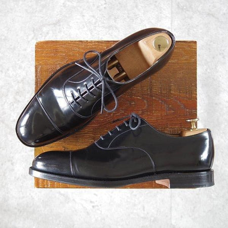 極美品★チャーチ 65F/UK6.5【定価￥176,000-★コンサル/CONSUL R】173ラスト/ストレートチップ/黒/メンズ/Church's★l480