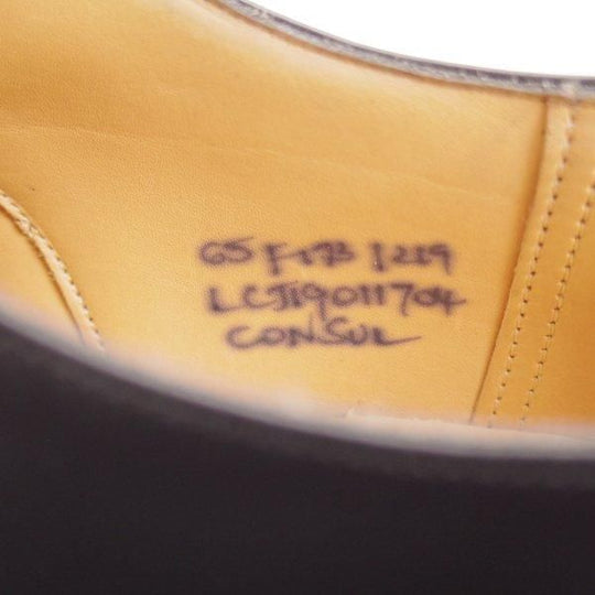 極美品★チャーチ 65F/UK6.5【定価￥176,000-★コンサル/CONSUL R】173ラスト/ストレートチップ/黒/メンズ/Church's★l480