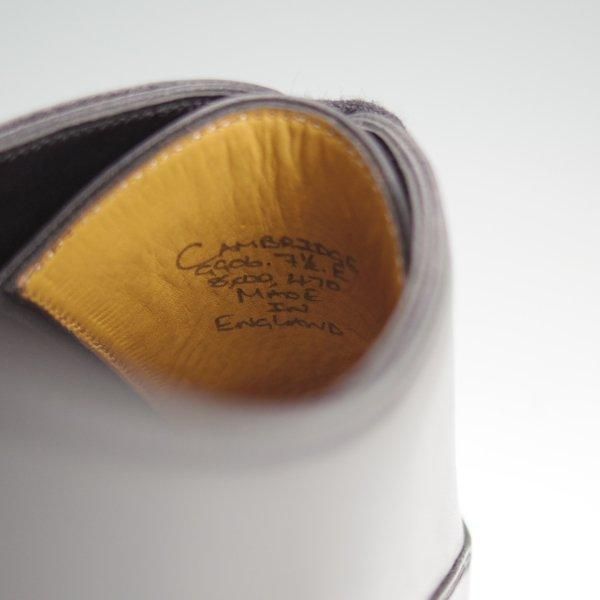 未使用★(英)ガジアーノ&ガーリング 7.5E【★CAMBRIDGE/ケンブリッジ/GG06ラスト】パンチドキャップトゥ/カーフ/黒/GAZIANO&GIRLING★l481