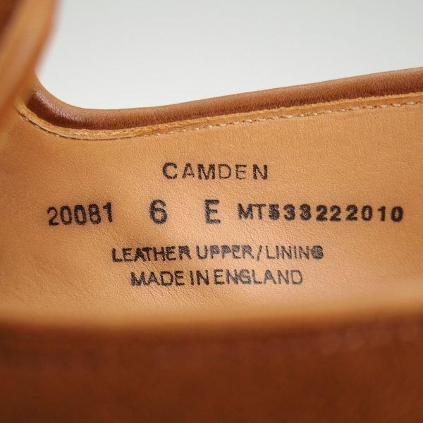 極上★クロケット&ジョーンズ 6E【定価￥90,200-★鹿革/DEERSKIN/375ラスト】CAMDEN/ローファー/スエード/茶/Crockett&Jones★l501
