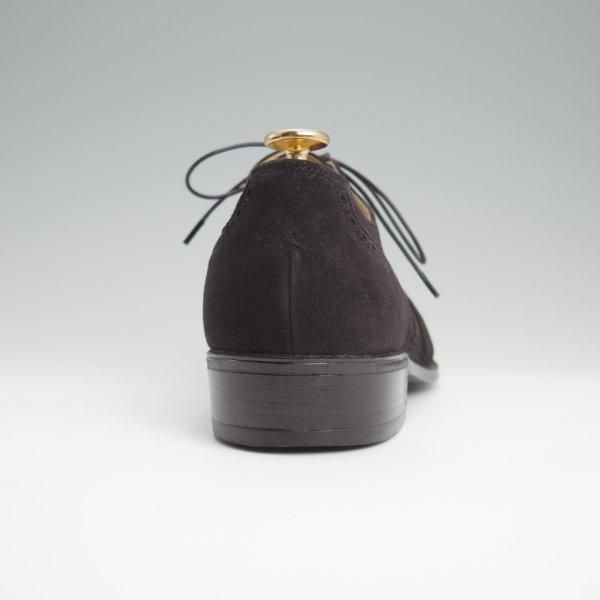 極上★高島屋 SIZE 26【小笠原シューズ製★フルブローグ】スエード/黒/メンズ/TAKASHIMAYA★l503