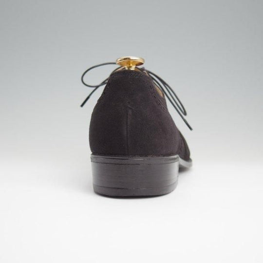 極上★高島屋 SIZE 26【小笠原シューズ製★フルブローグ】スエード/黒/メンズ/TAKASHIMAYA★l503