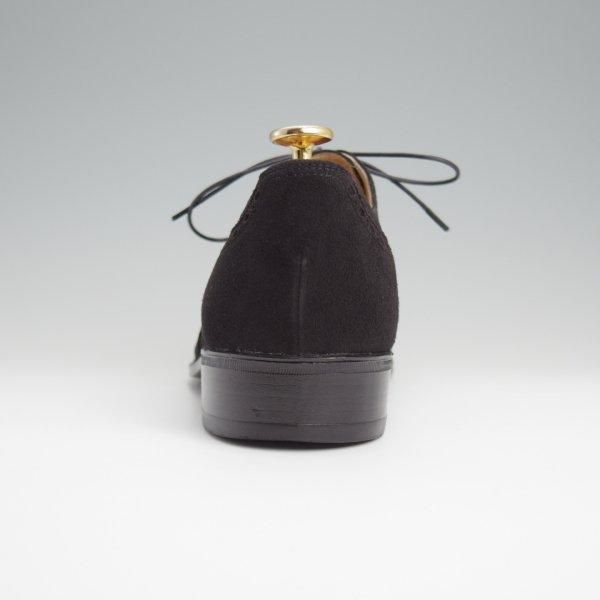 極上★高島屋 SIZE 26【小笠原シューズ製★フルブローグ】スエード/黒/メンズ/TAKASHIMAYA★l503