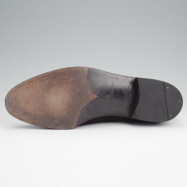 極上★高島屋 SIZE 26【小笠原シューズ製★フルブローグ】スエード/黒/メンズ/TAKASHIMAYA★l503