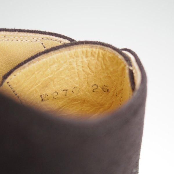 極上★高島屋 SIZE 26【小笠原シューズ製★フルブローグ】スエード/黒/メンズ/TAKASHIMAYA★l503