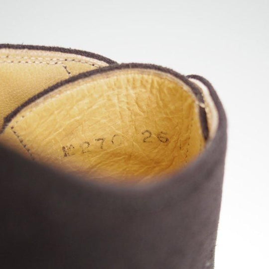 極上★高島屋 SIZE 26【小笠原シューズ製★フルブローグ】スエード/黒/メンズ/TAKASHIMAYA★l503