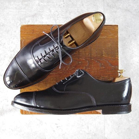 極上★(米)アレンエドモンズ 9.5D【貴重★ブルックスブラザーズ別注/BROOKS BROTHERS】ストレートチップ/黒/ALLEN EDMONDS★l505