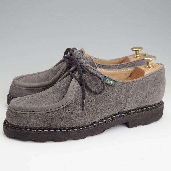 極上★パラブーツ SIZE 40【定価￥94,600-★ミカエル/MICHAEL】チロリアンシューズ/スエード/GRIS/灰/メンズ/Paraboot★l508