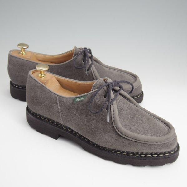 極上★パラブーツ SIZE 40【定価￥94,600-★ミカエル/MICHAEL】チロリアンシューズ/スエード/GRIS/灰/メンズ/Paraboot★l508