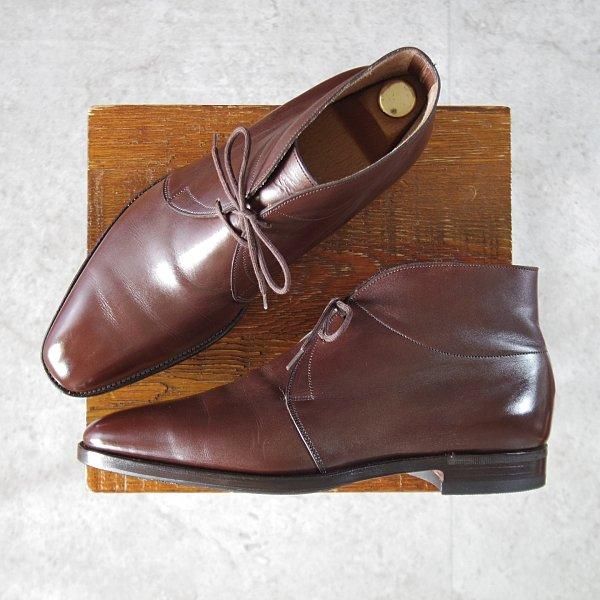 極上★ジョンロブ 6E【現行定価￥321,200-★ROMSEY/ロムゼイ】8000ラスト/チャッカブーツ/カーフ/濃茶/メンズ/JOHN LOBB★l510