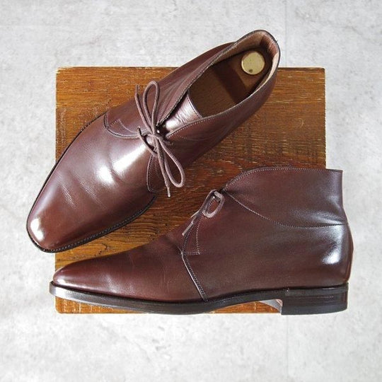 極上★ジョンロブ 6E【現行定価￥321,200-★ROMSEY/ロムゼイ】8000ラスト/チャッカブーツ/カーフ/濃茶/メンズ/JOHN LOBB★l510