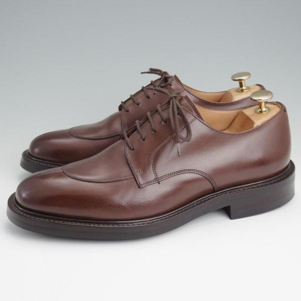 極美品★チャーチ 60F/UK6【貴重★100ラスト/ダイナイトソール仕様/CARNE】Uチップ/ネバダカーフ/濃茶/メンズ/Church's★l511