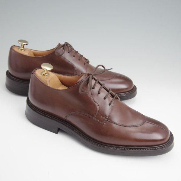 極美品★チャーチ 60F/UK6【貴重★100ラスト/ダイナイトソール仕様/CARNE】Uチップ/ネバダカーフ/濃茶/メンズ/Church's★l511