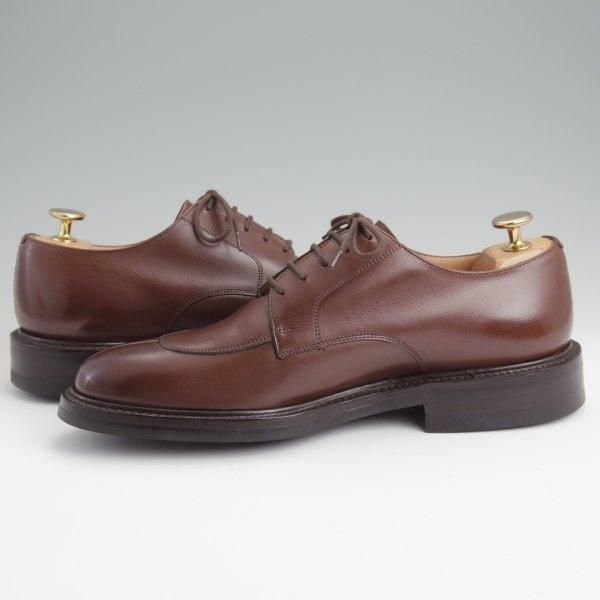 極美品★チャーチ 60F/UK6【貴重★100ラスト/ダイナイトソール仕様/CARNE】Uチップ/ネバダカーフ/濃茶/メンズ/Church's★l511