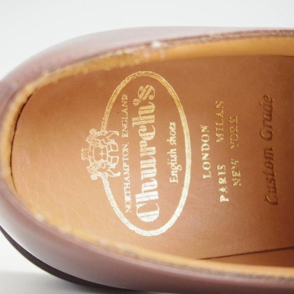 極美品★チャーチ 60F/UK6【貴重★100ラスト/ダイナイトソール仕様/CARNE】Uチップ/ネバダカーフ/濃茶/メンズ/Church's★l511