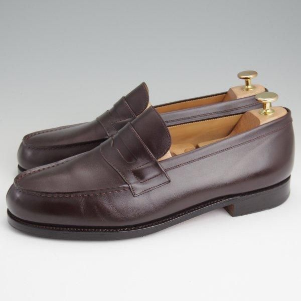 極上★J.M.ウエストン 8E【定価￥151,800-★180/コインローファー】41ラスト/ボックスカーフ/濃茶/メンズ/Weston/ウェストン★l515