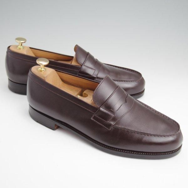 極上★J.M.ウエストン 8E【定価￥151,800-★180/コインローファー】41ラスト/ボックスカーフ/濃茶/メンズ/Weston/ウェストン★l515