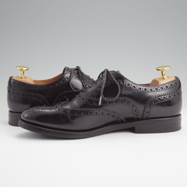 美品★チャーチ(レディース) SIZE 35.5【定価￥176,000-★バーウッド/BURWOOD WG】ポリッシュドバインダーカーフ/黒/Church's★l516