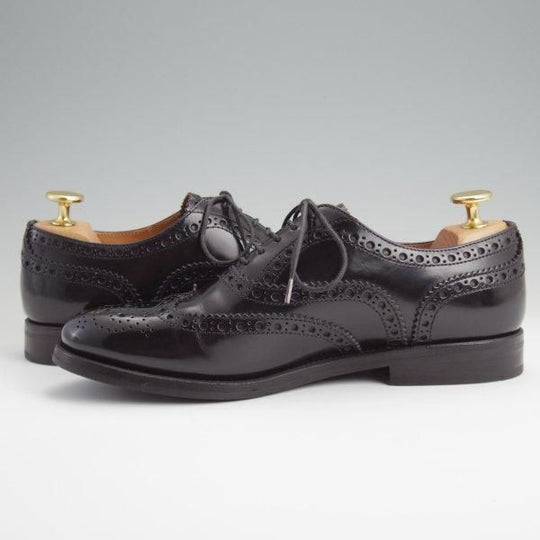美品★チャーチ(レディース) SIZE 35.5【定価￥176,000-★バーウッド/BURWOOD WG】ポリッシュドバインダーカーフ/黒/Church's★l516
