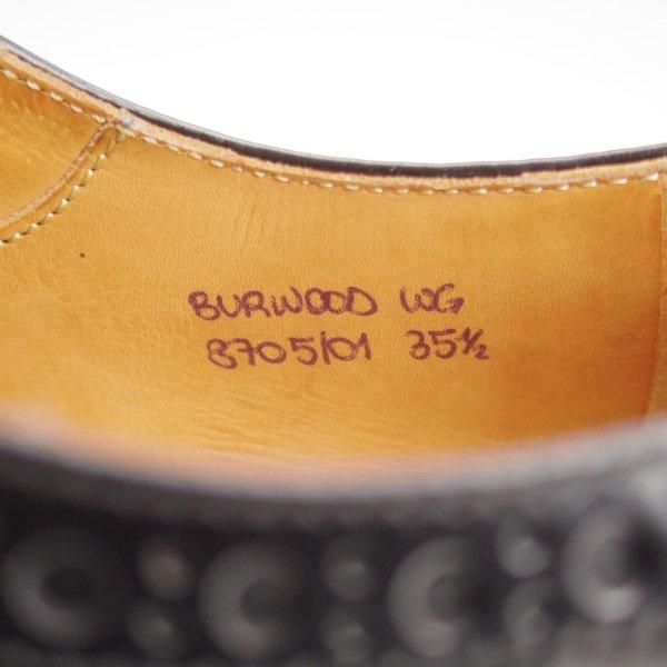 美品★チャーチ(レディース) SIZE 35.5【定価￥176,000-★バーウッド/BURWOOD WG】ポリッシュドバインダーカーフ/黒/Church's★l516