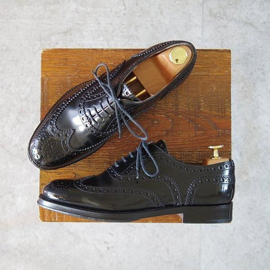 美品★チャーチ(レディース) SIZE 36【定価￥176,000-★バーウッド/BURWOOD WP】ポリッシュドバインダーカーフ/黒/Church's★l518